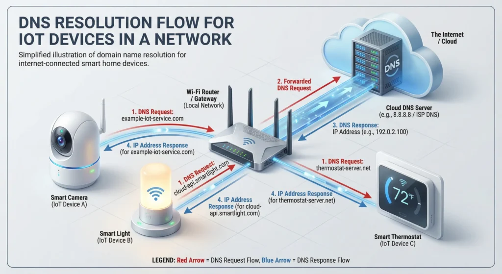 IoT devices failing DNS resolution intermittently