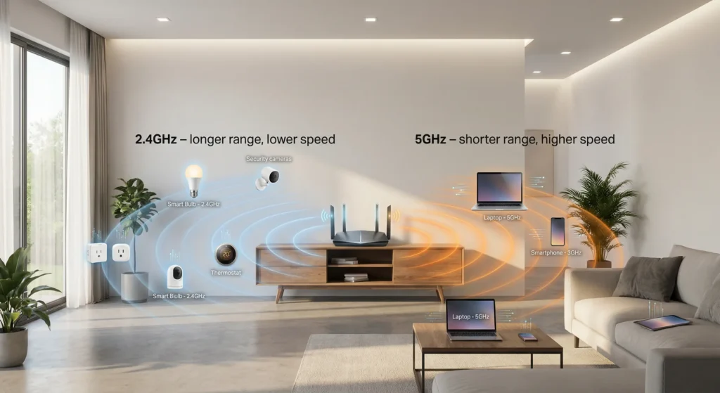 band steering disconnect IoT devices