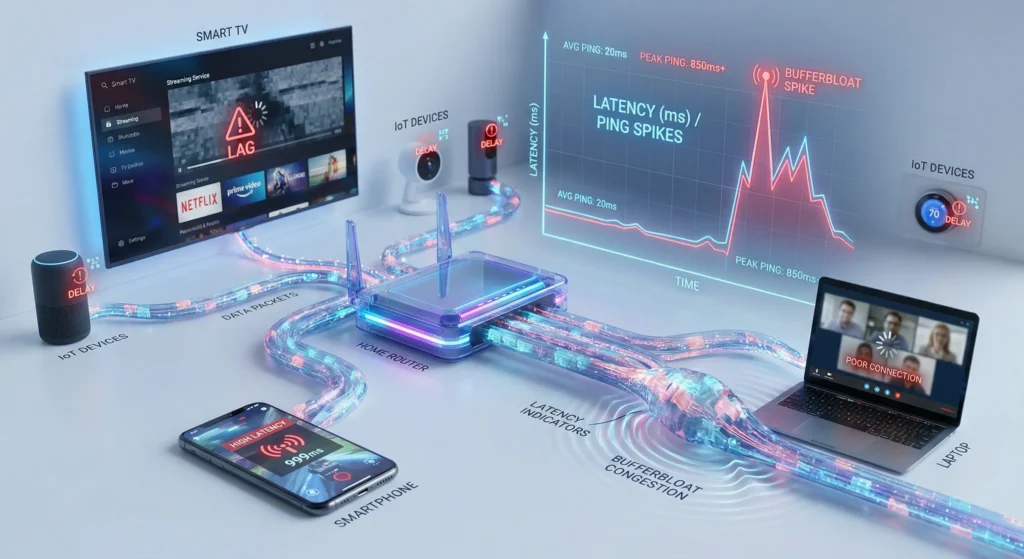 reduce bufferbloat smart home responsiveness