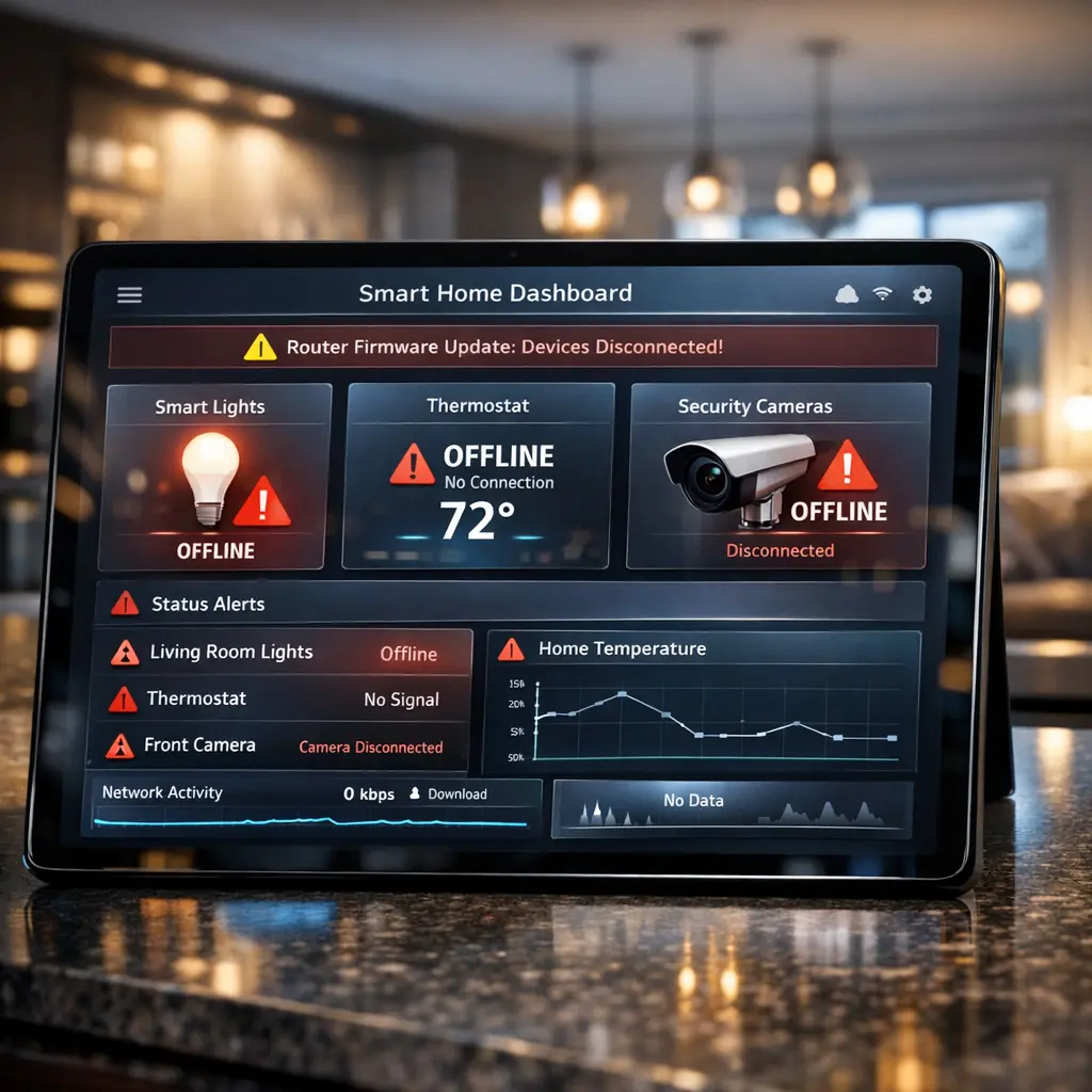 smart home break after router firmware upgrade