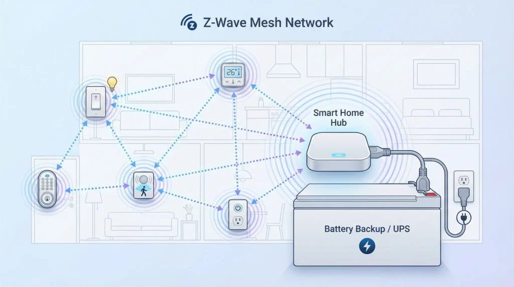 ups z-wave-network-stability