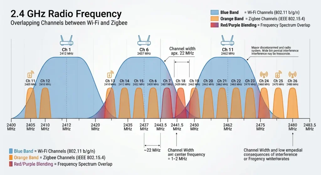 zigbee and wi fi interference