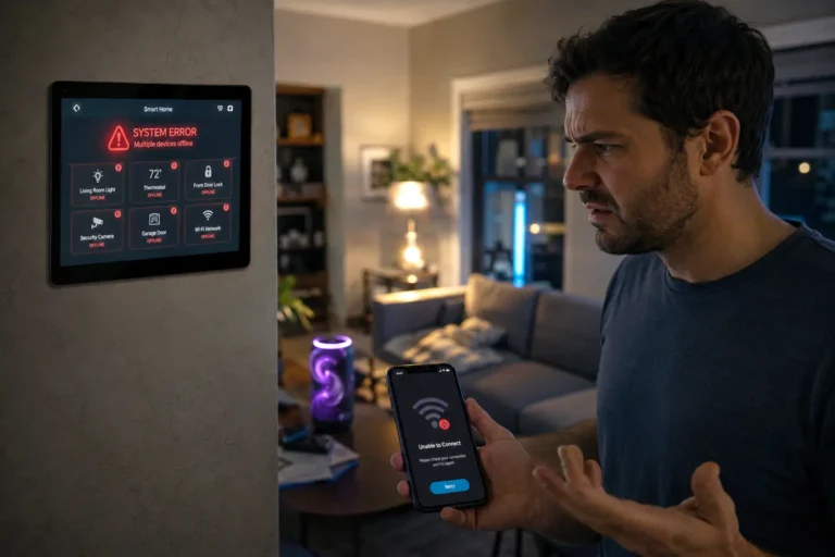 Smart Home Cascading Failures After Power Outages